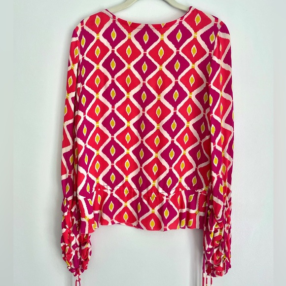 Tory Burch Silk Printed Blouse - Picture 4 of 5